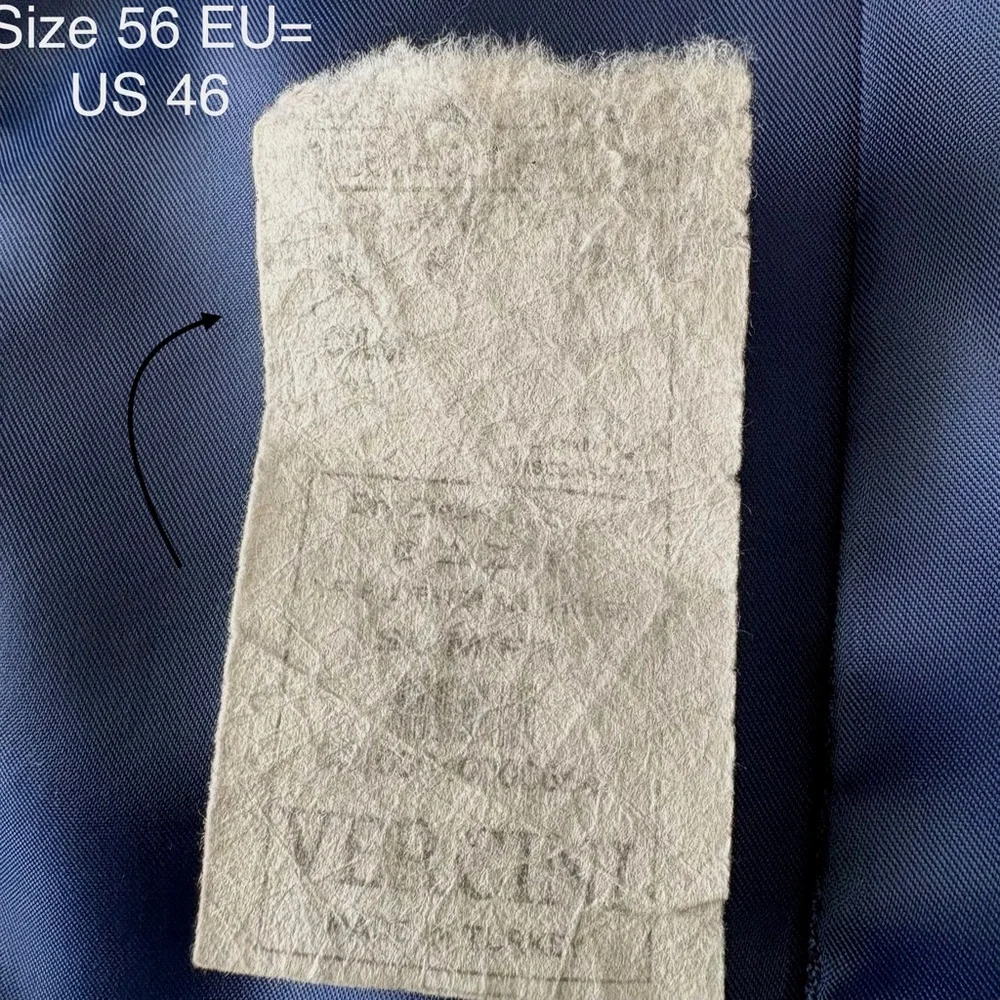 Vercini 46R Blue‎ Sport Coat Blazer Business Casual Workwear